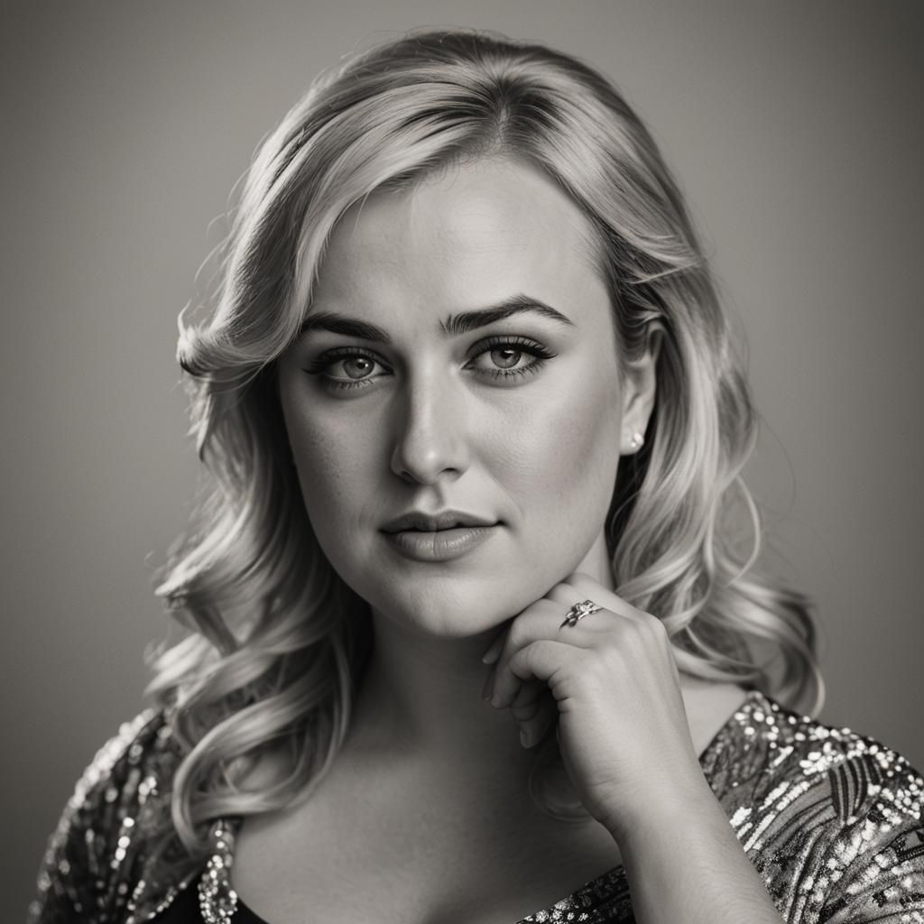 Elegant Portrait in Studio Harcourt Style