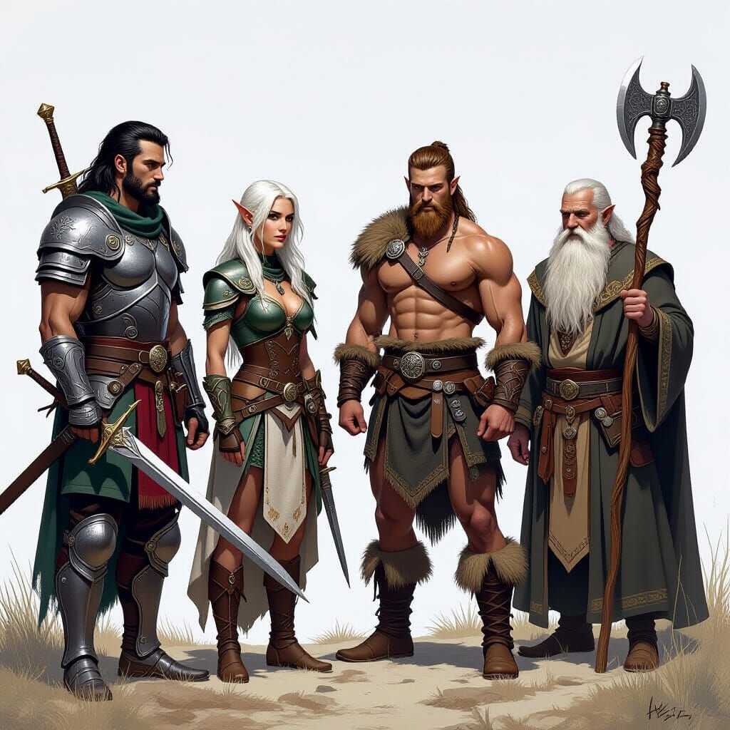 Adventuring Party Ready for Quest
