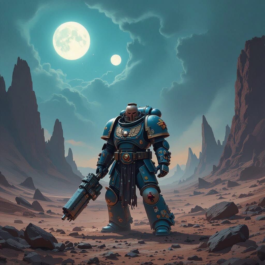 Warhammer Space Marine on Alien World