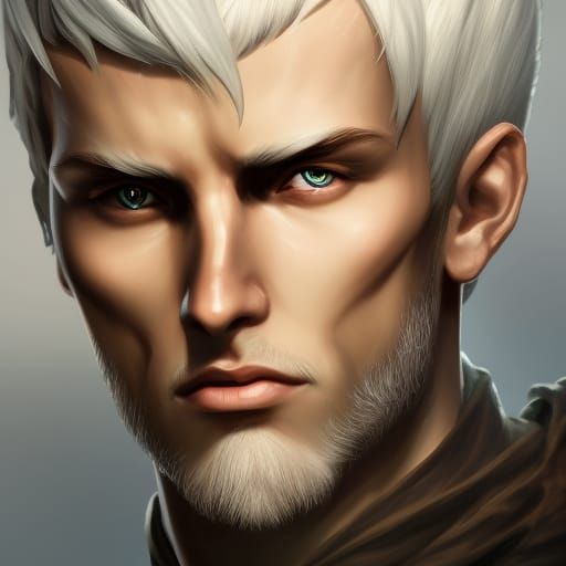 Detailed RPG Human Character Portrait