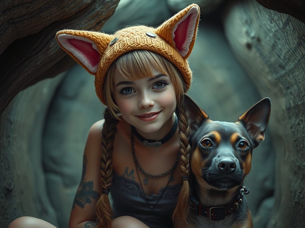 Cyberpunk Ryot Grrrl and Livingfart Puppy Unite in Secret Hi...