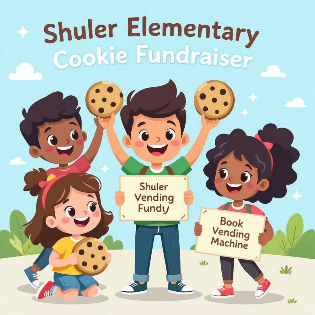 Children Promote Cookie Fundraiser for Book Vending Machine ...