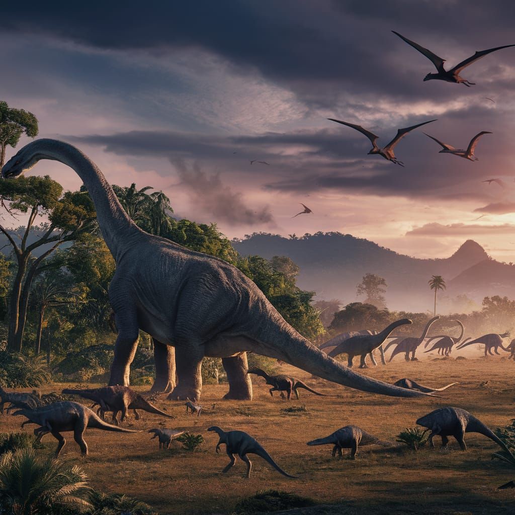 Jurassic World Landscape in Deep, Vibrant Colors