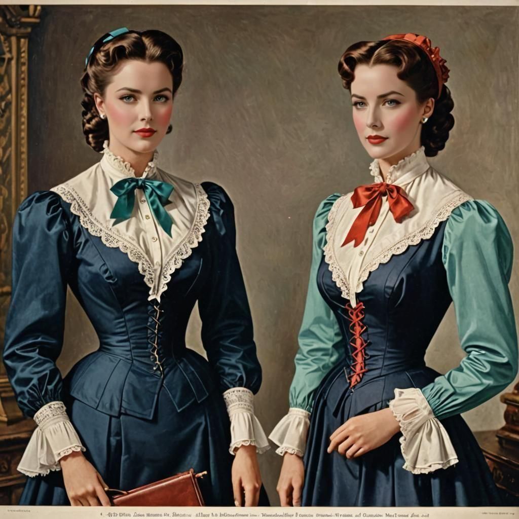 Colorful Fashion Hourglass Figures