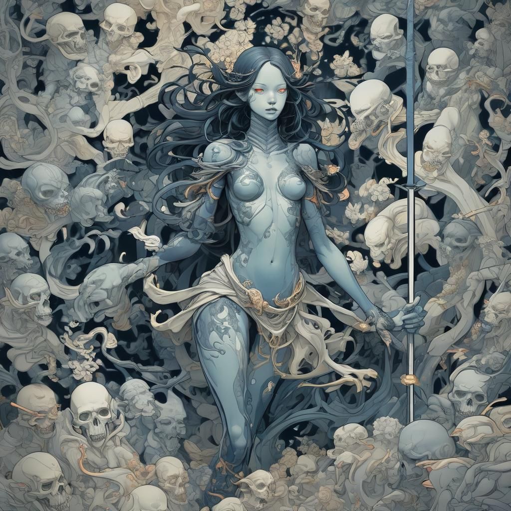 Grimdark Landscape in Digital Painting Style