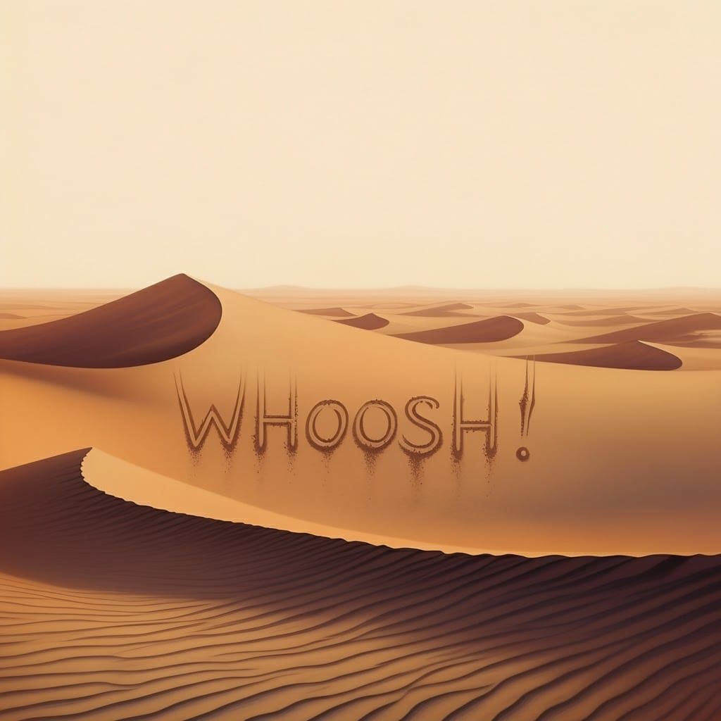 Art by Jean Giraud (Moebius), a peaceful desert landscape wi...