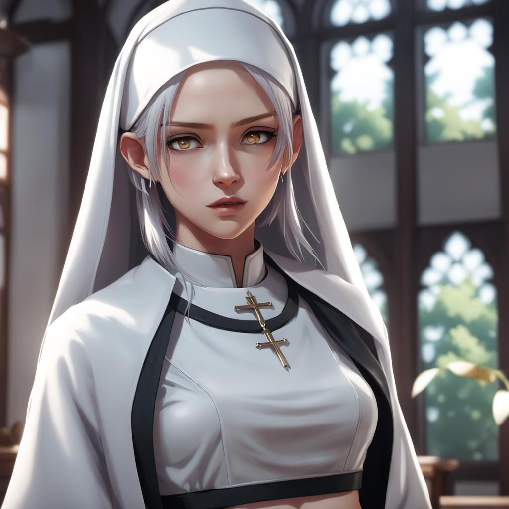 Beautiful nun