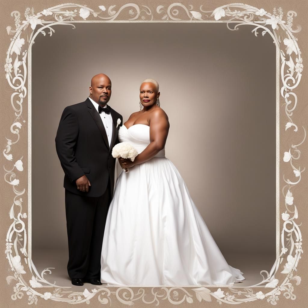 African American Couple's Wedding Day Celebration