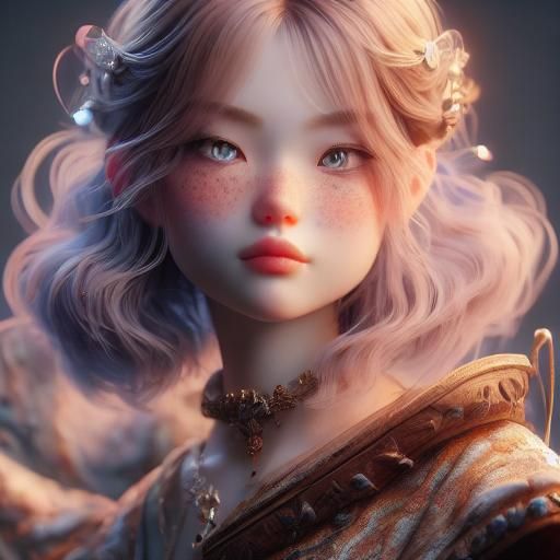 Stunning 3D Portrait Render in 8K Resolution