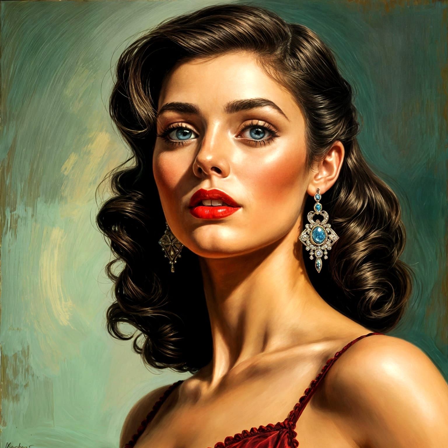 Vintage 1950's Elegant Woman