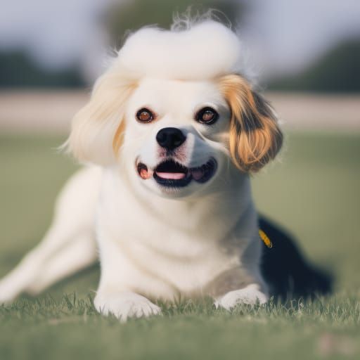 Egg Dog Meme in Professional Photography Style