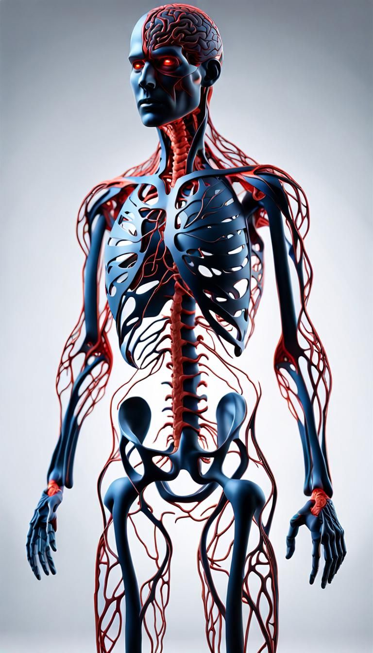 🩻 Anatomical Wonders: Inside the Human Vein Network 🩸