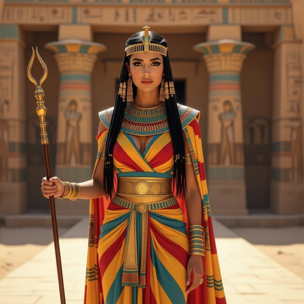 Ancient Egyptian Goddess Wosret in Stunning Splendor