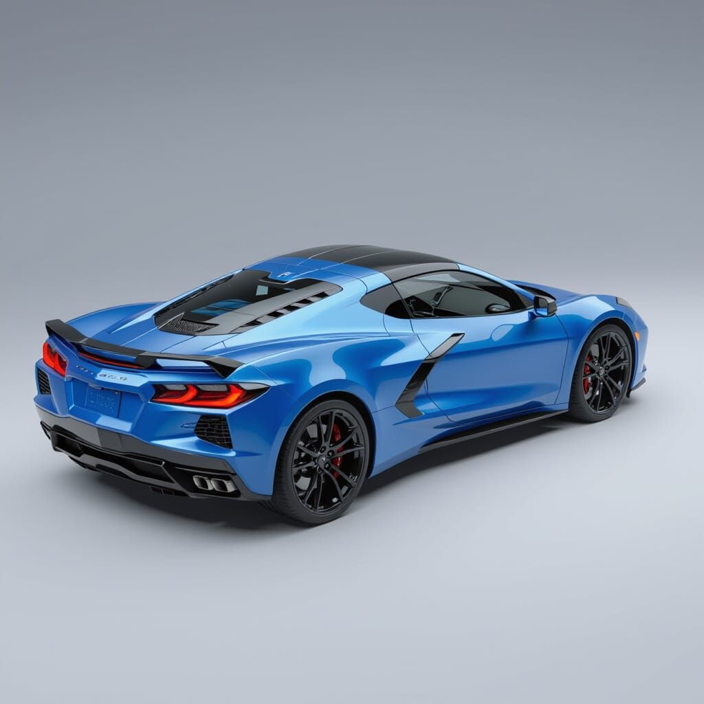 Chevrolet Corvette C8 Mid-Engine Technical Schematic