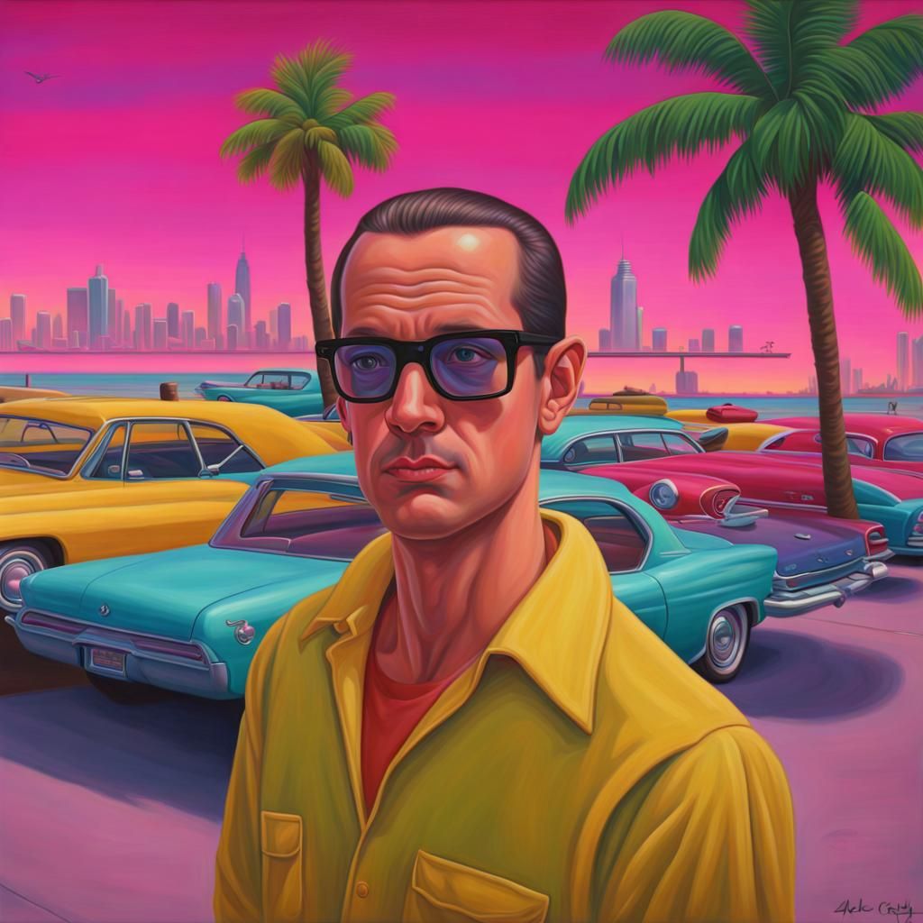 Vice City in Alex Gross GTA Style