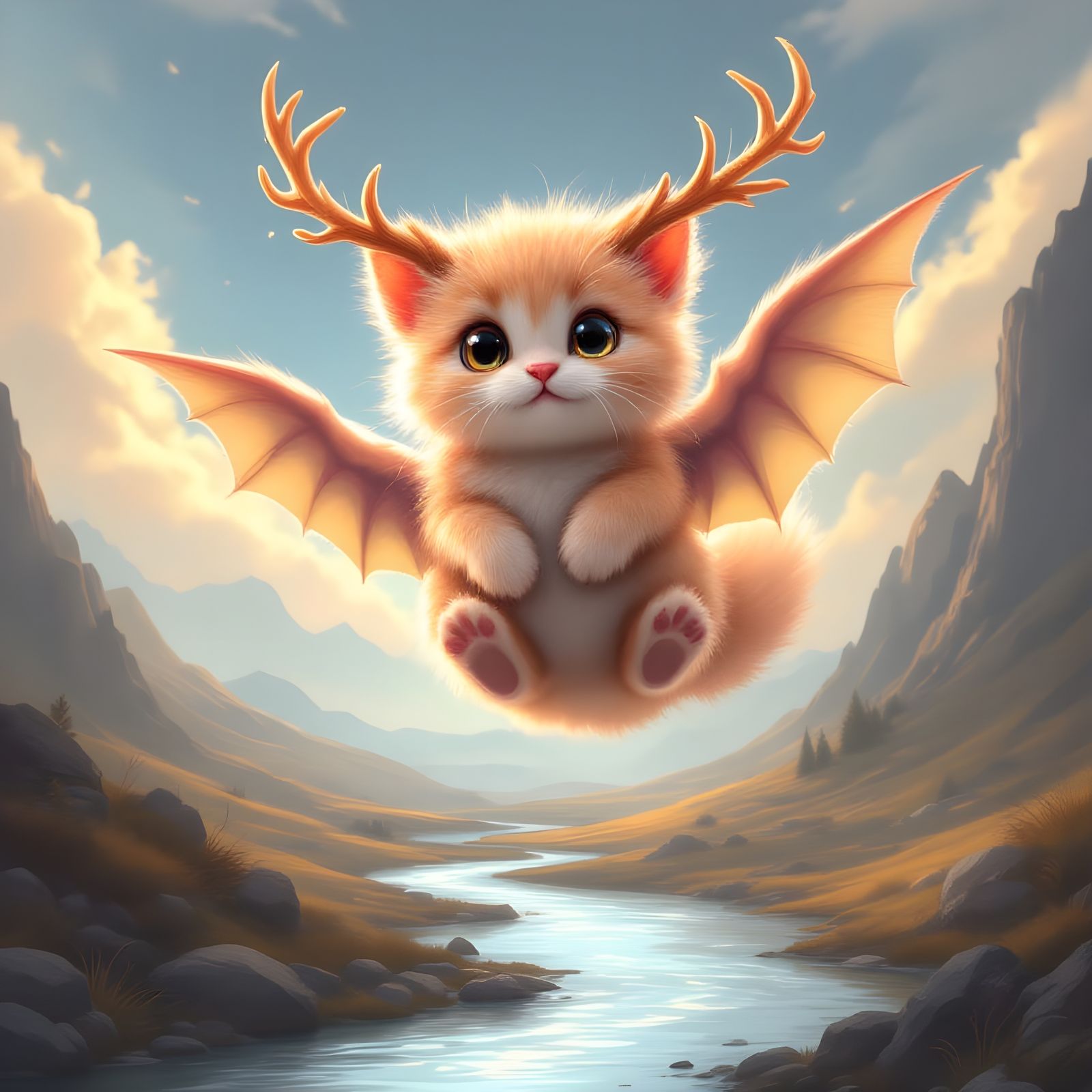 Magical Desert Adventure in Whimsical Style