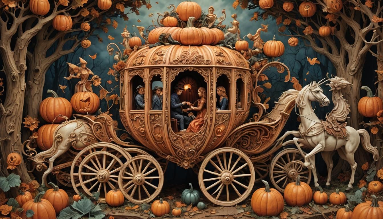 Surreal Wood Carving Portrait: A Maximalist Masterpiece