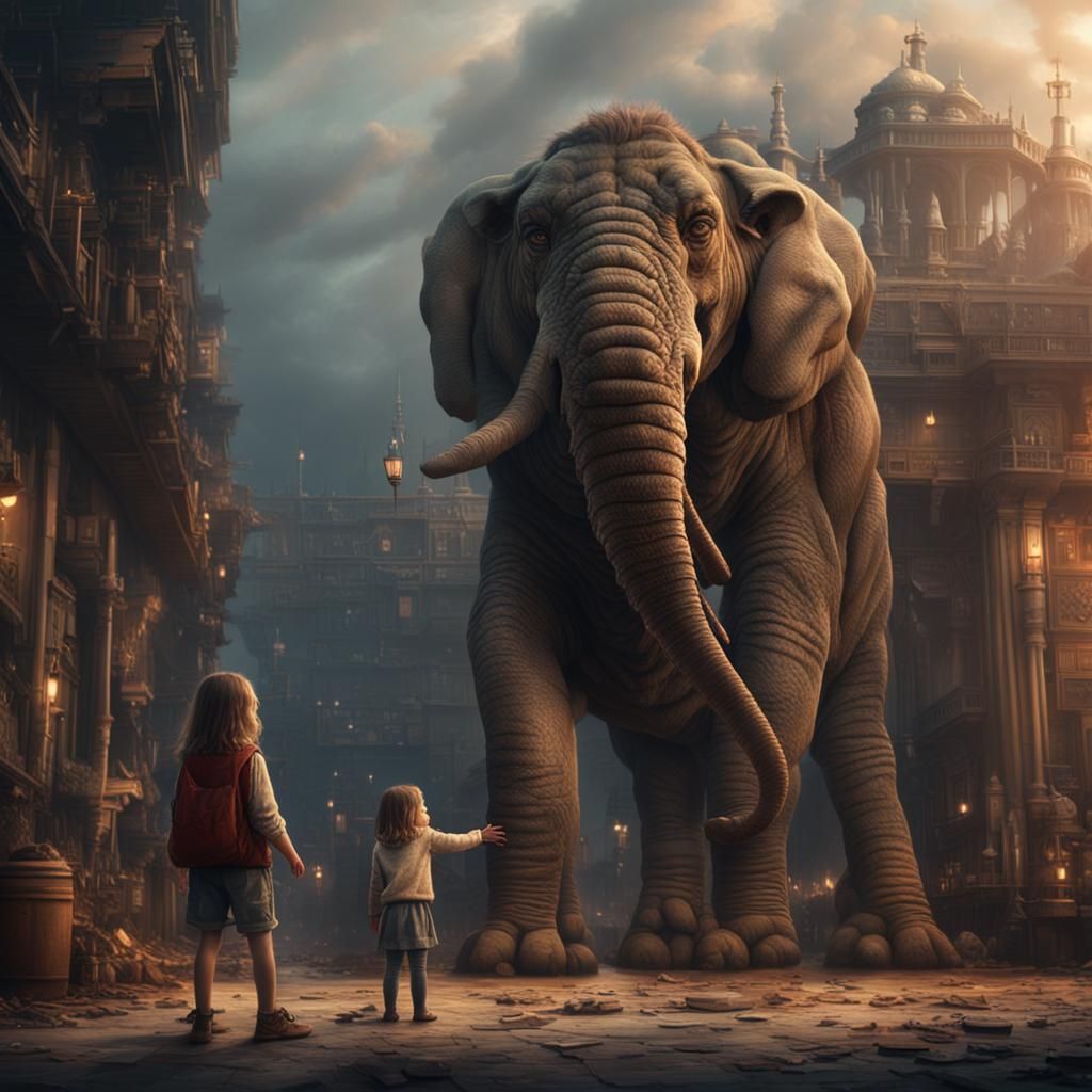 Two Girls Laughing: Cinematic Digital Matte Painting