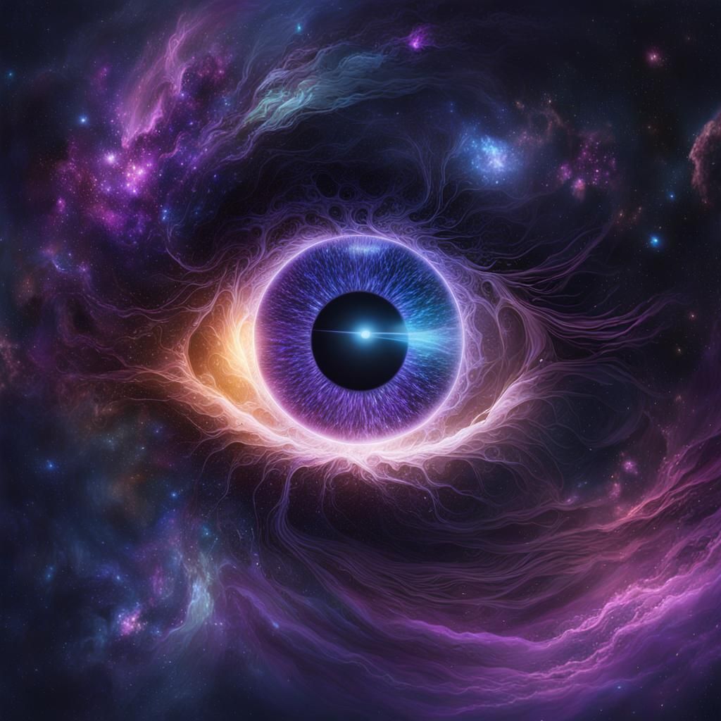 Cosmic Eye Constellation in Deep Space