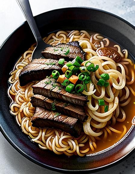 Rump Roast Top Ramen Bowl