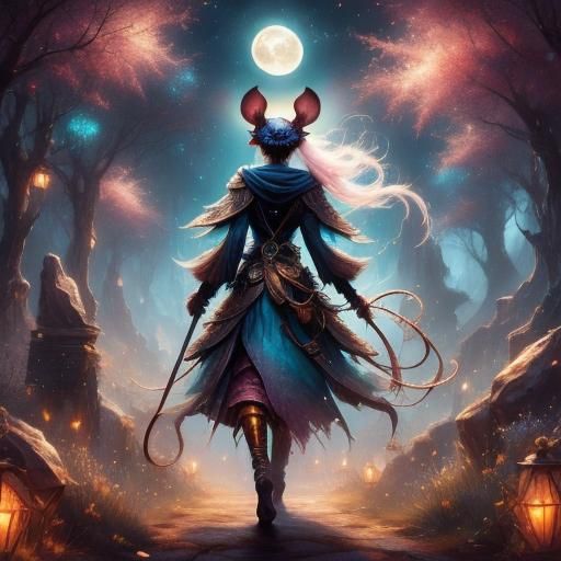 Fantasy Rat in Ethereal Oil Painting Style