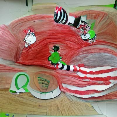The Cat in the Hat with Green Eggs