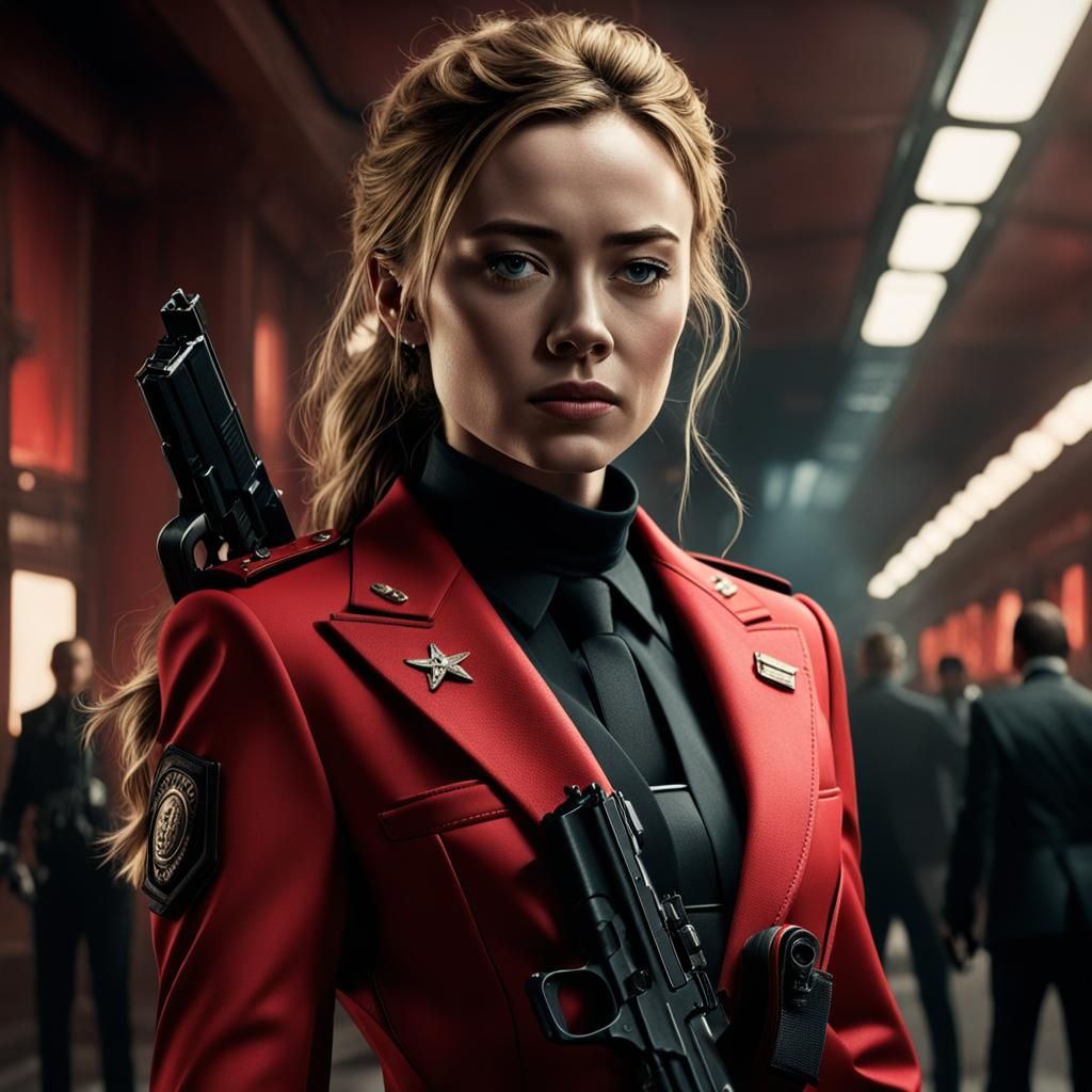 Sicario in Red Suit: Cinematic Digital Matte Painting