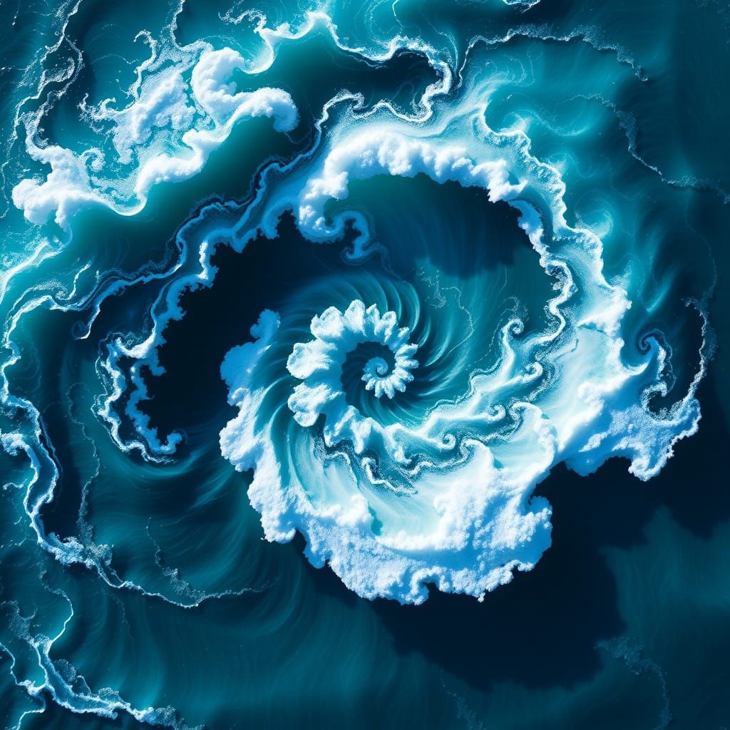 Breathtaking Oceanic Abstraction in 8K Ultra HD