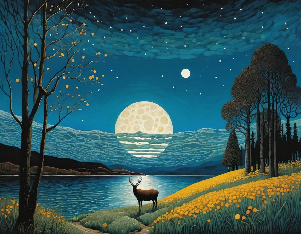 Wildflowers Dancing in Coastal Breeze