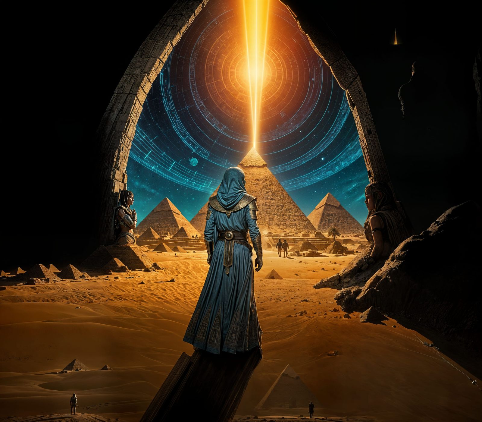 In an alternate timeline, the great pyramids of Giza are not...