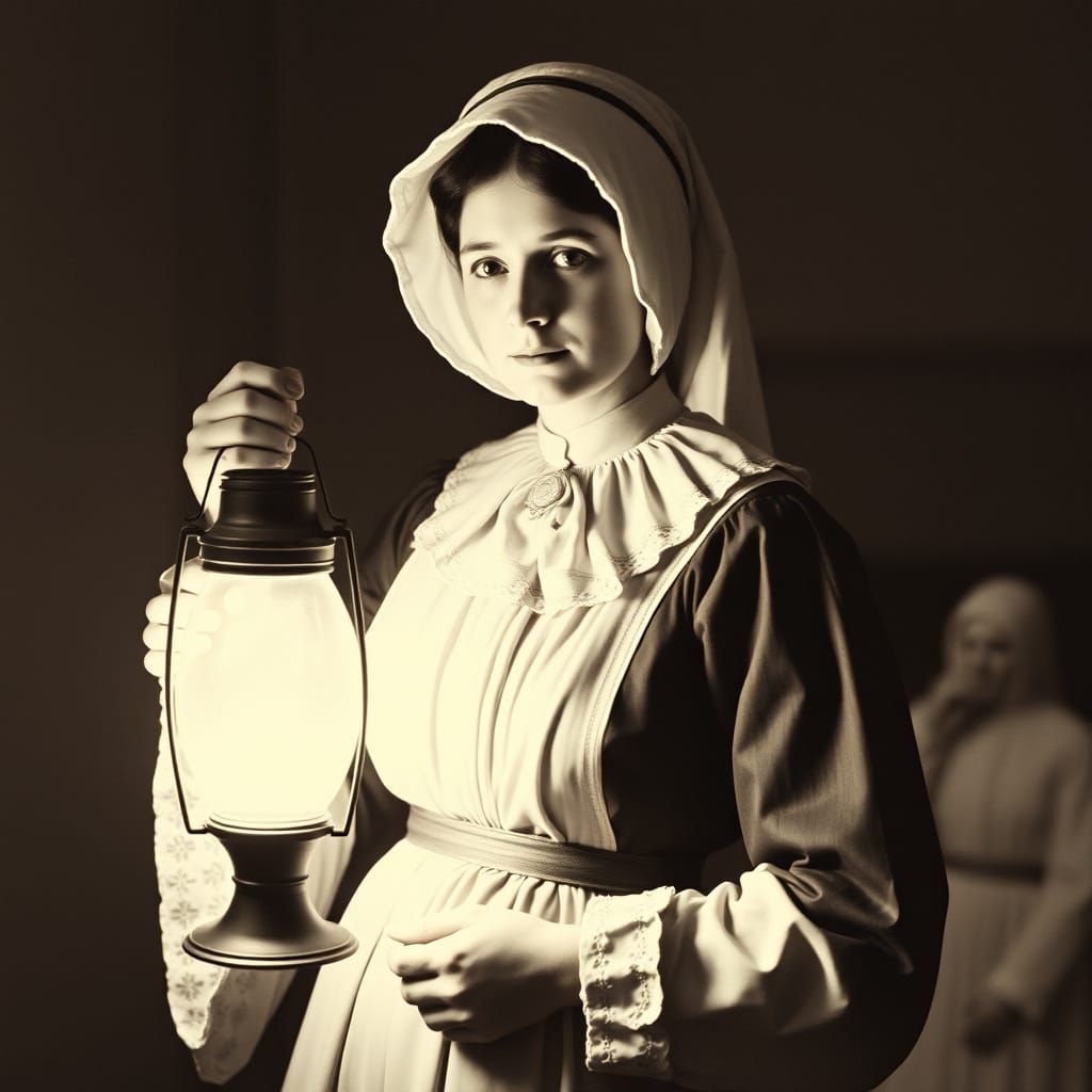 Florence Nightingale: The Lady with the Lamp, 1850s