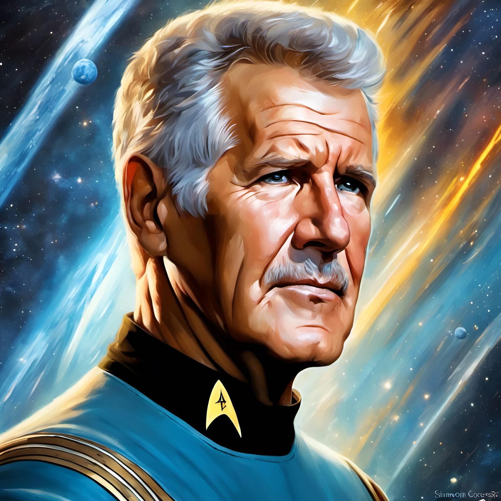 Alex Trebek as Captain Kirk in Space