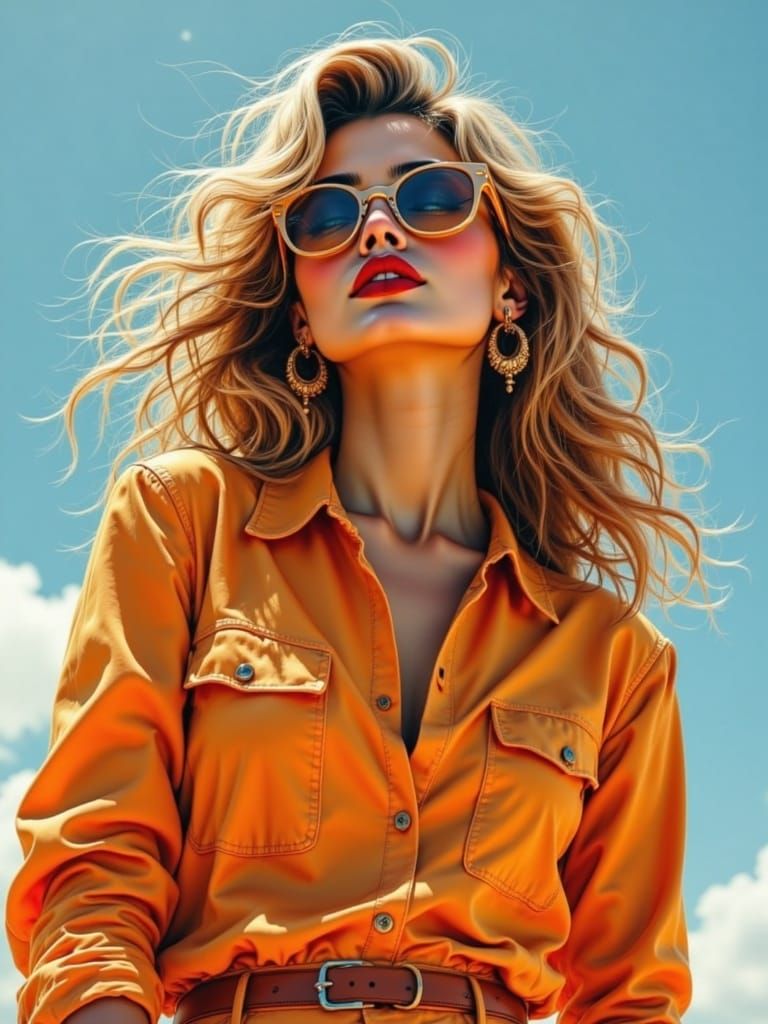 Vibrant Woman in Summer Fashion