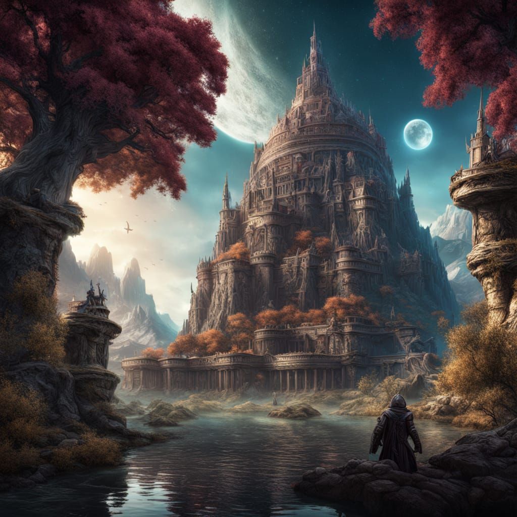 Fantastical Emperor Concept Art in Deep Color