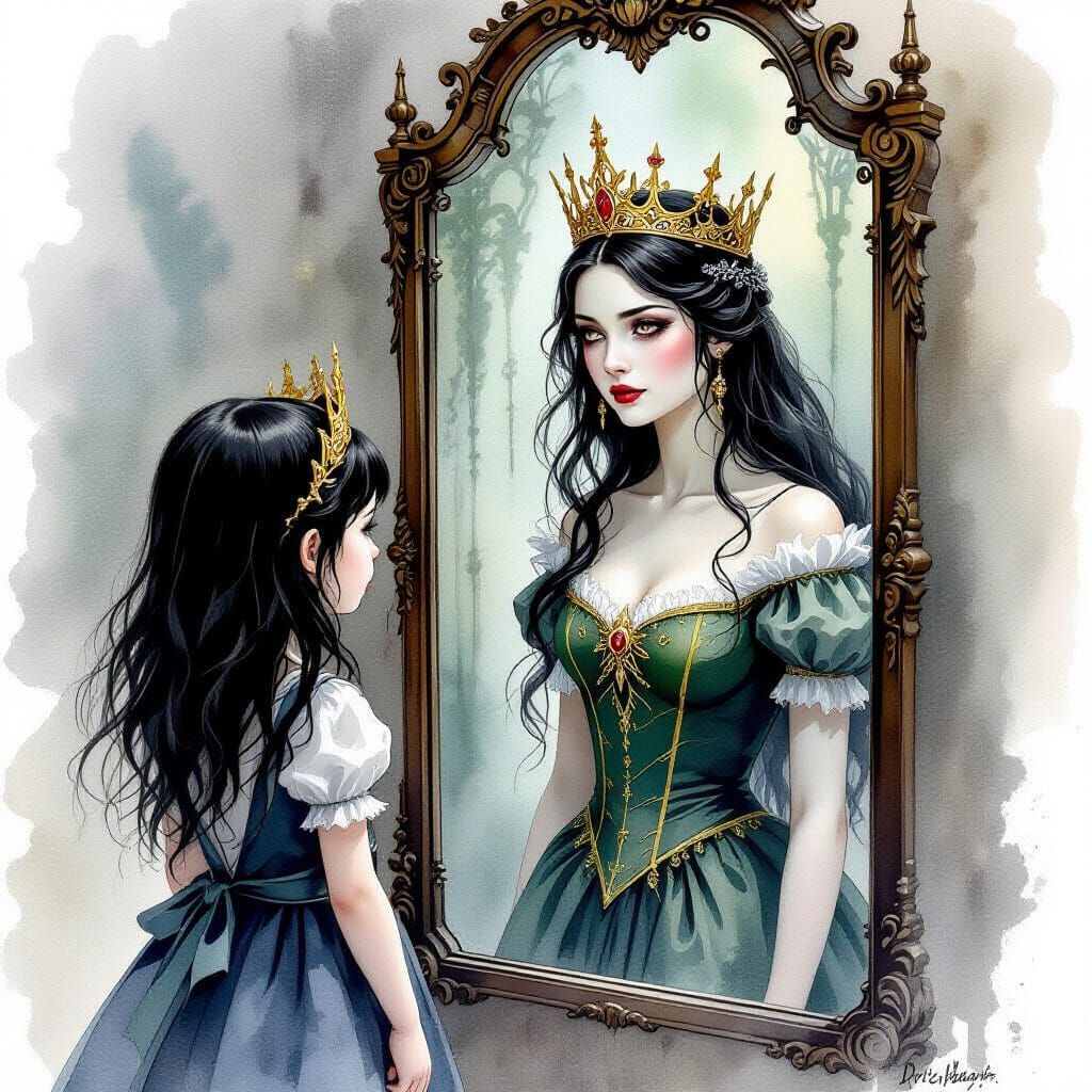 Dark Fantasy: Girl's Dream of Becoming Queen