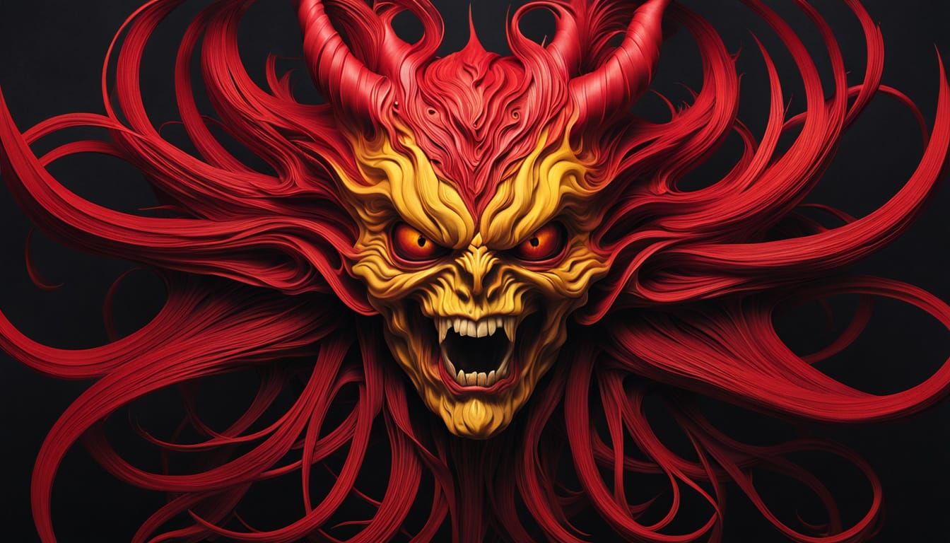 Surreal Demon in Dark Manipulative Art