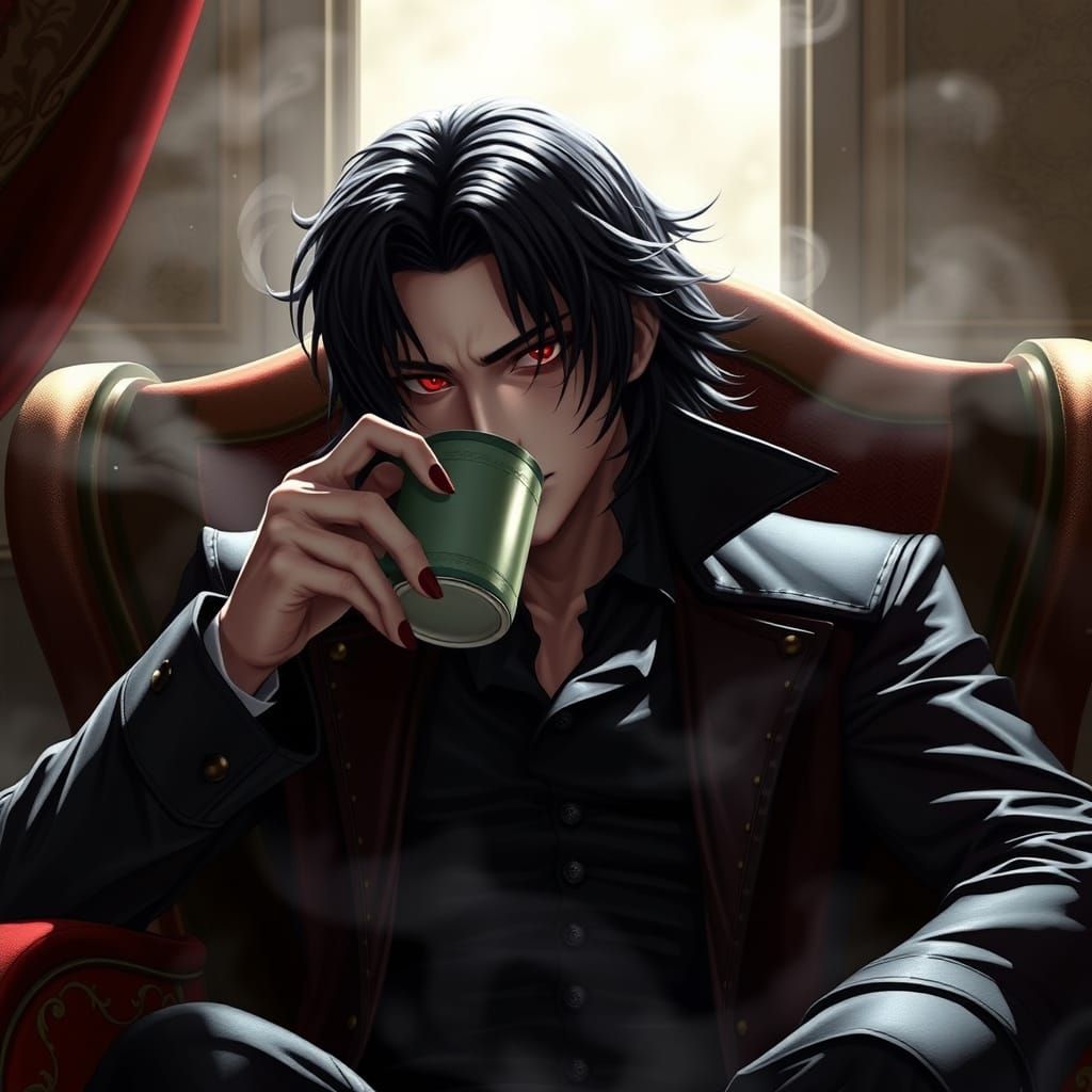 Ethereal Vampire Lord Alucard Offers Comfort in the Morning ...