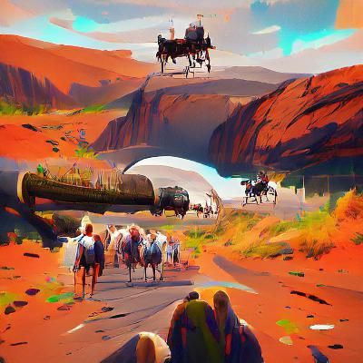 Oregon Trail Digital Artwork