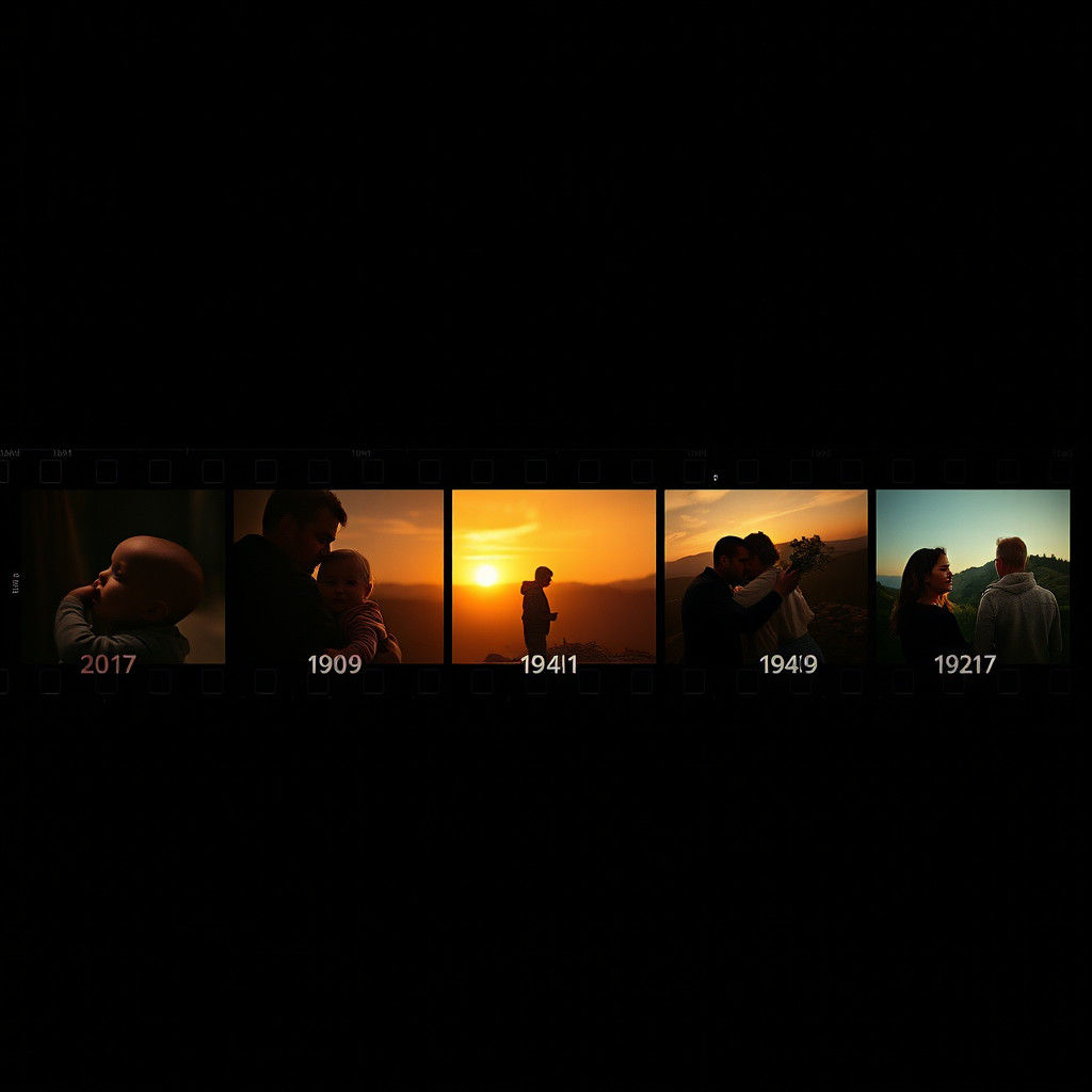 Cinematic Life Timeline as a Filmstrip