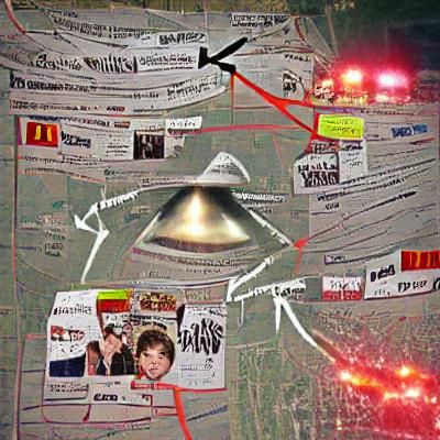 AI Generated Conspiracy Theory Image