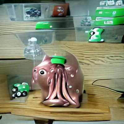 Squid Game Pink Soldier Piggy Bank
