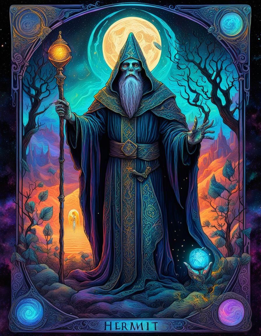 The Hermit Tarot Card