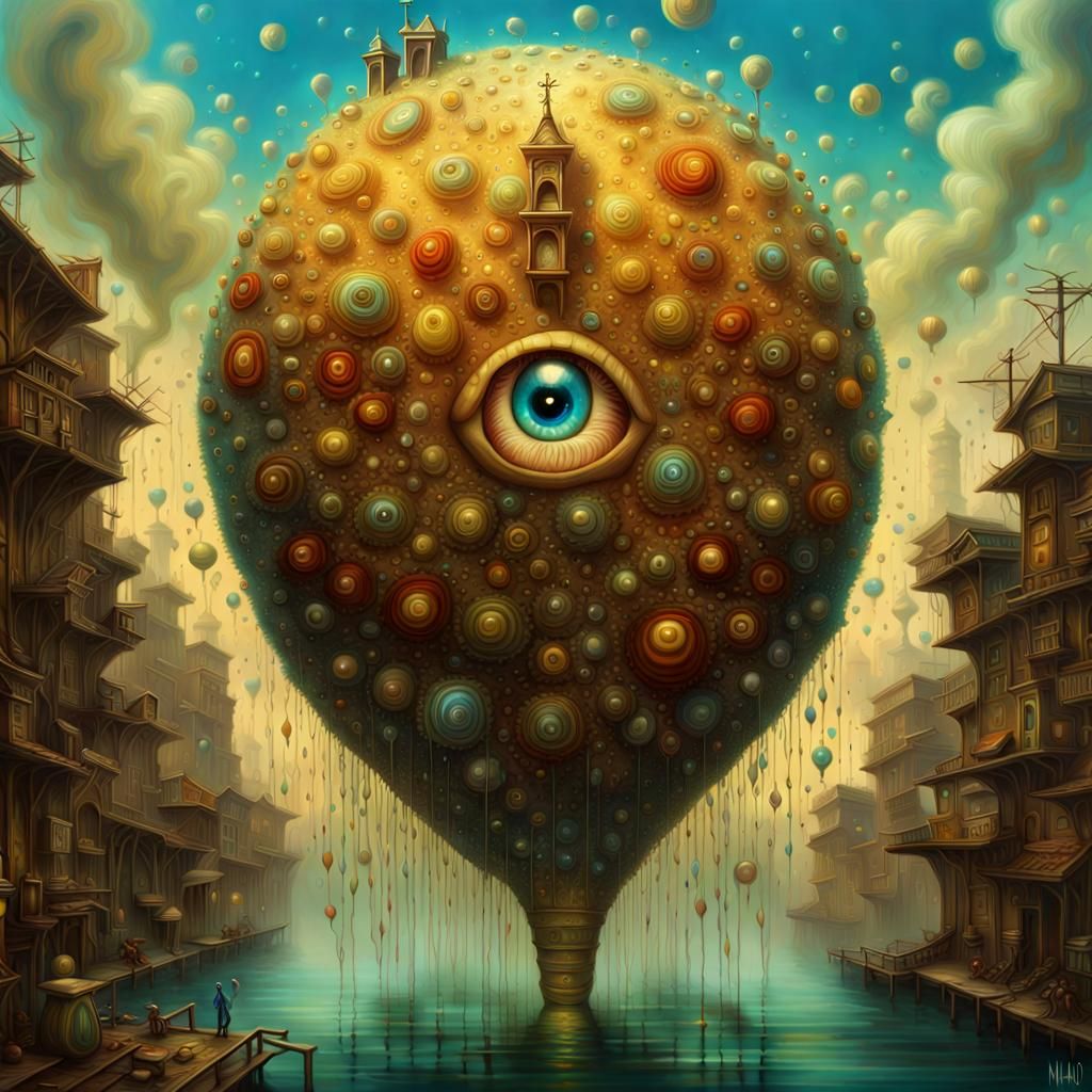 Polychromatic Soul Disturbance Digital Painting