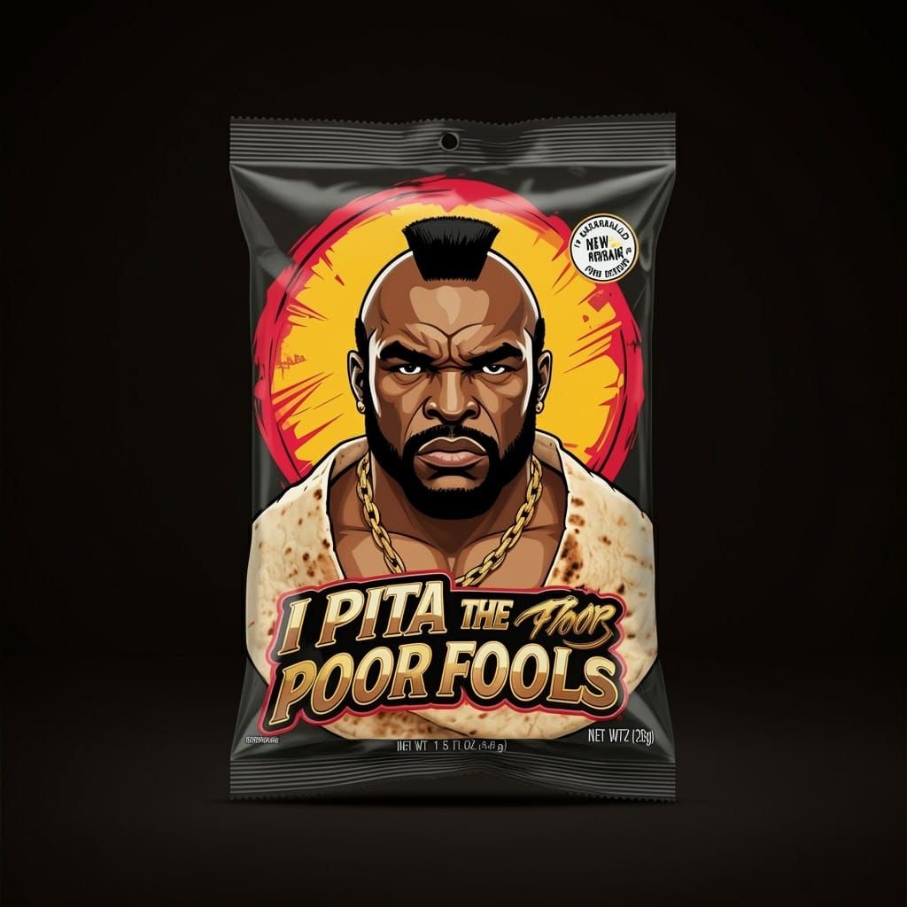 Mr. T Pita Wraps Packaging Design