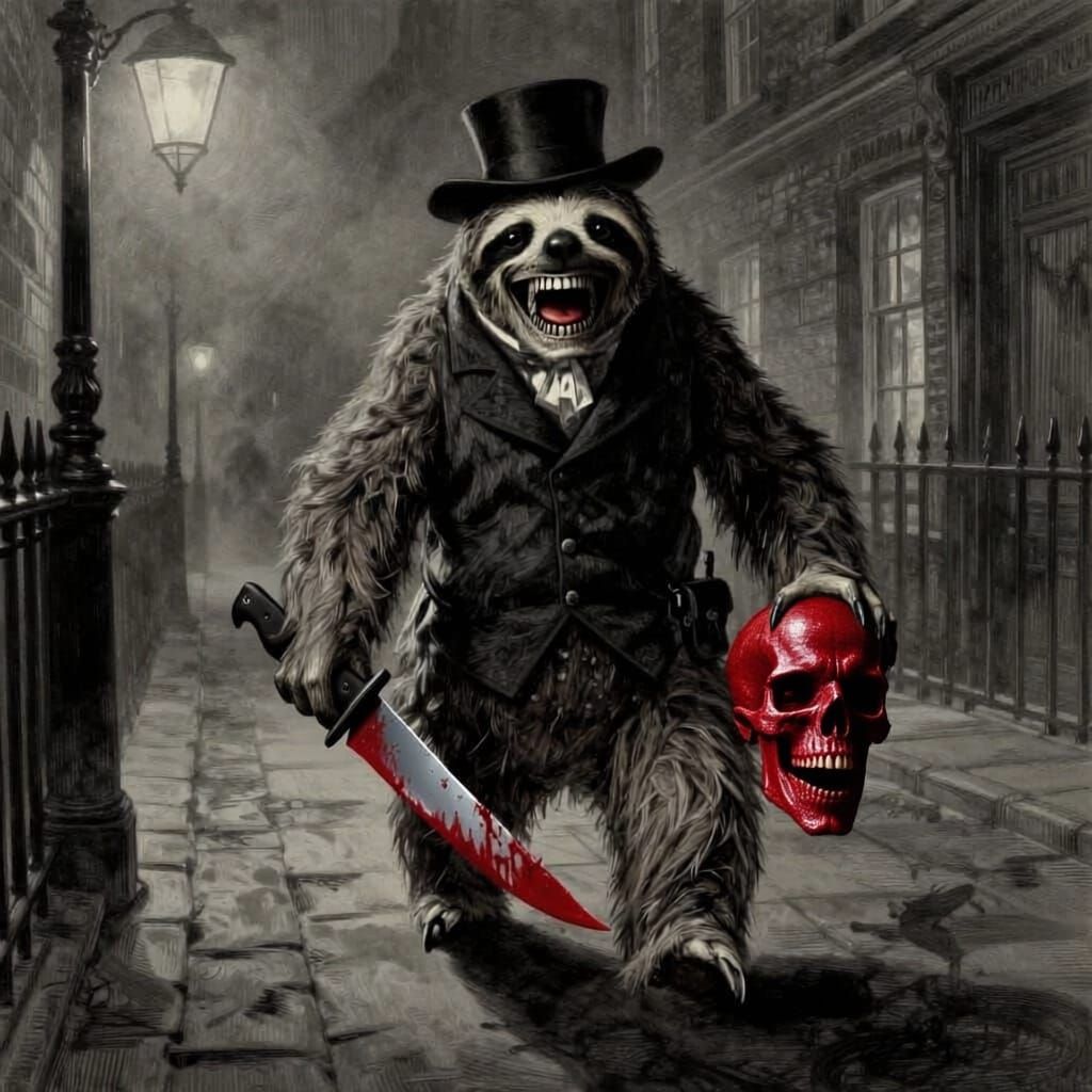 Sloth Jack the Ripper in Victorian London