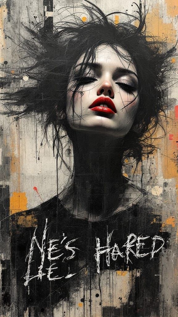 Raw Urban Rebellion in Mixed Media