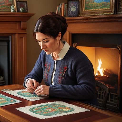 Embroidery School Comic Book Art