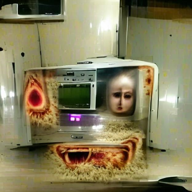Eerie Possessed Microwave Oven