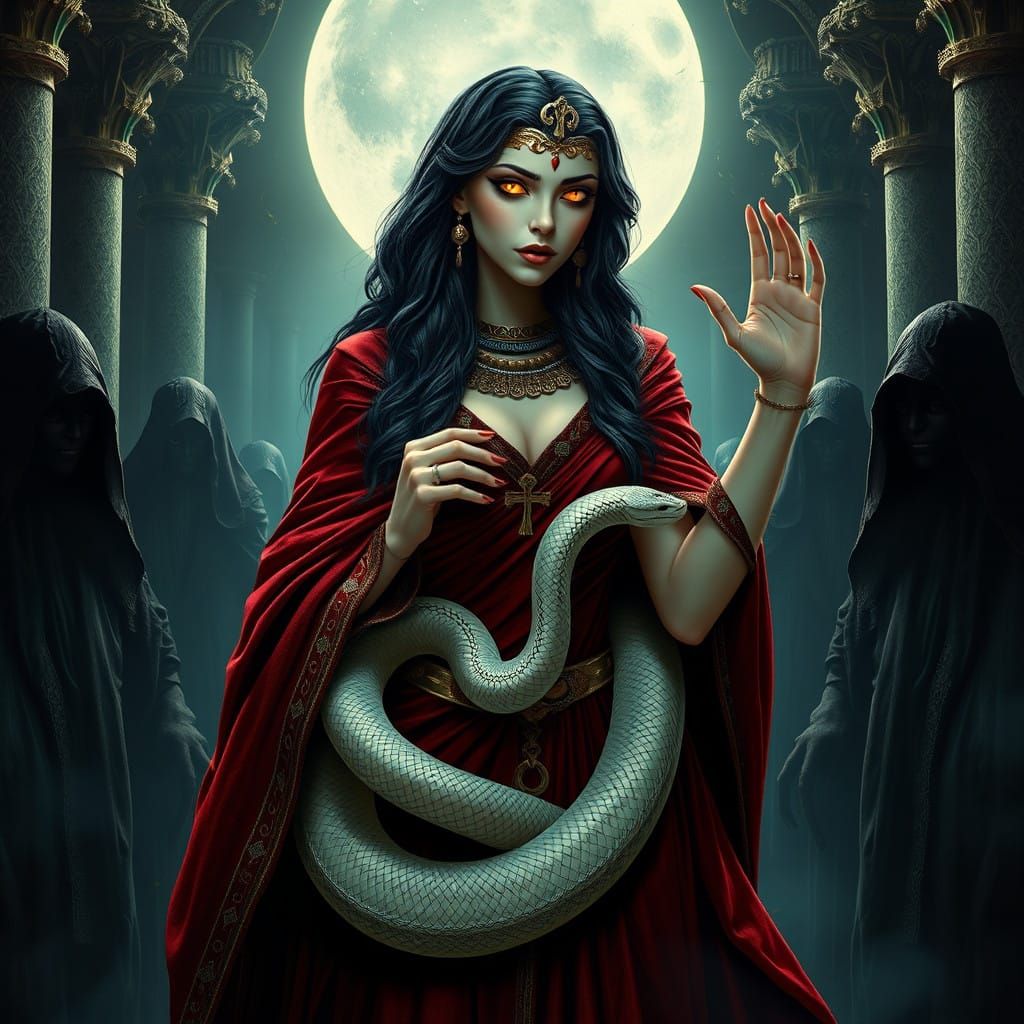 Mystical Vampire Queen of the Egyptian Cult
