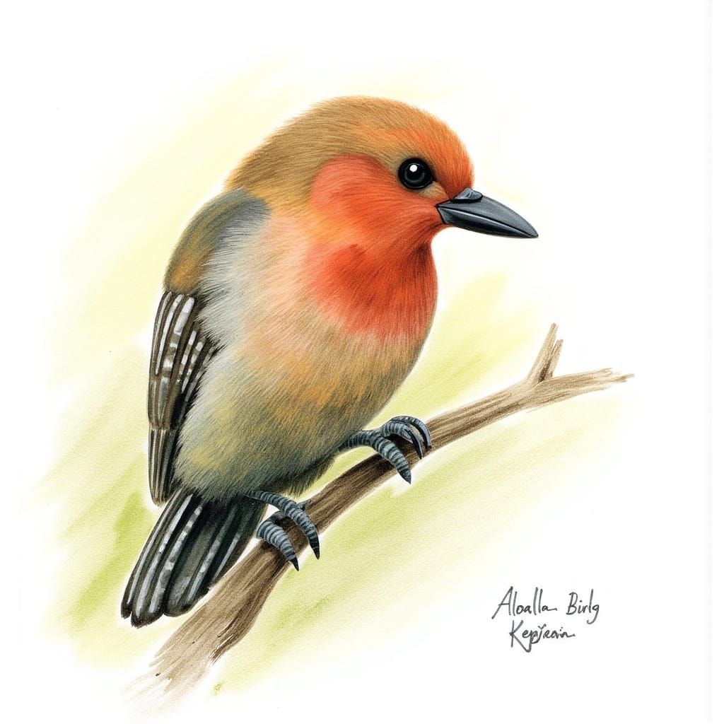 Enchanting Bird in Fairytale Illustration